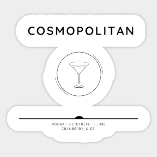 Cosmopolitan Sticker